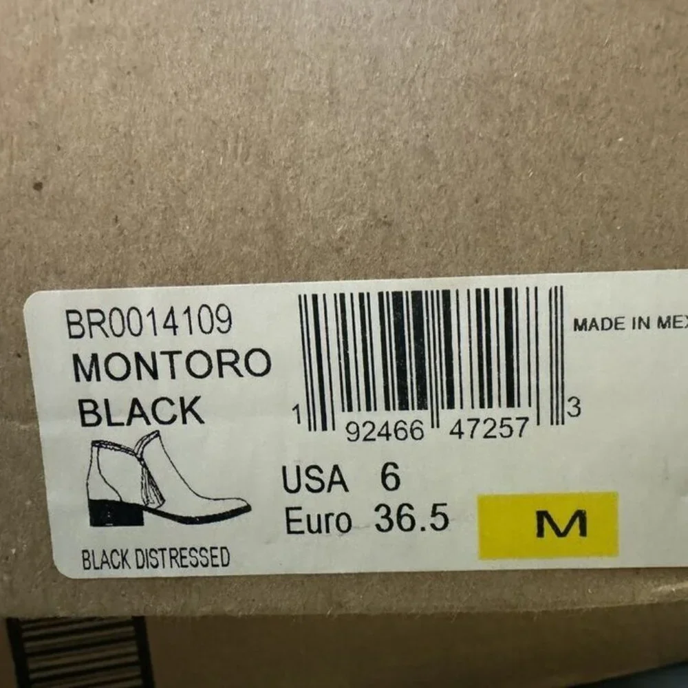 Born Womens Montoro Boot Black Size 6 M